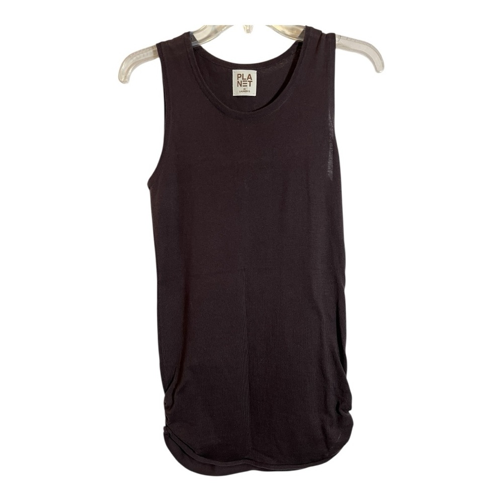 PLANET By Lauren G Cotton Ruche Tank Size 1